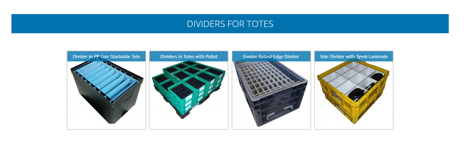 dividers totes